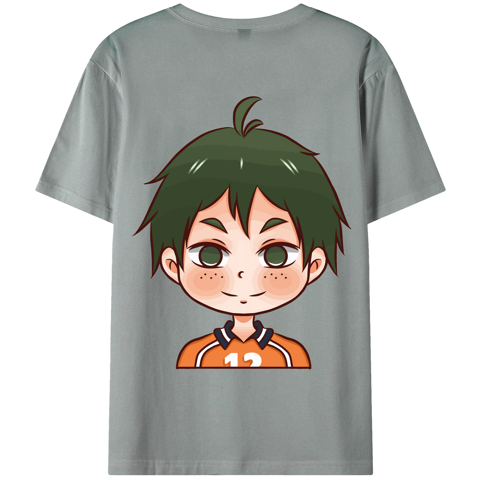 （画像用） ハイキュー!! Haikyu!! 綿100％ メンズ半袖Tシャツ（バックプリント） 通気性